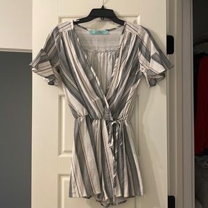 Karlie striped romper